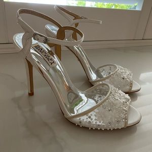 Badgley Mischka 7.5 wedding heels! Bridal!
